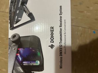 donner wireless dmx512 transmitter receiver system 8pc