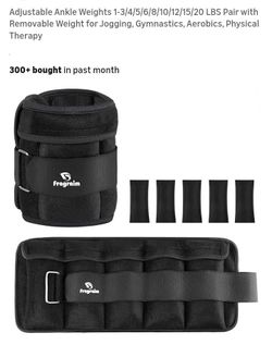 NEW 2 ADJUSTABLE ANKLE WEIGHTS 1.5 LBS EACH