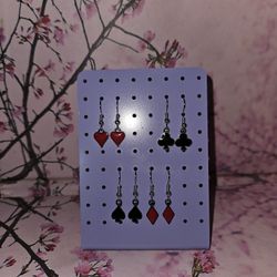 Playing Card Earrings 