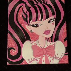 Monster Hight Draculaura Painting 8x10