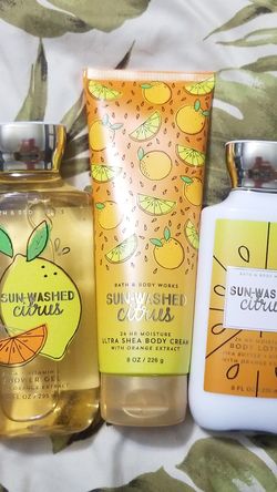 Bath & Body Works 'Sun-Washed Citrus' 3 pc. Set (Shower Gel, Body Cream & Body Lotion) (*Local pickup $2 off=$37!!*)