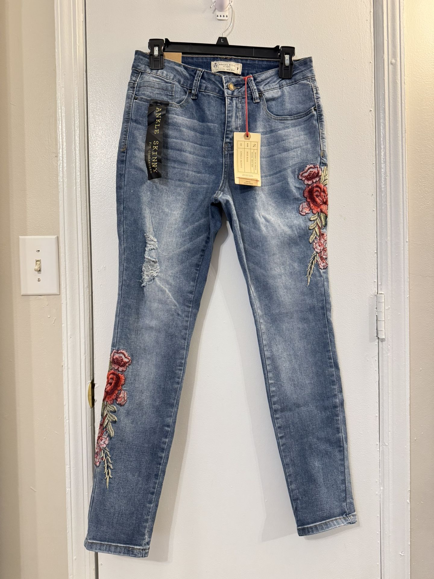 Angel Kiss Jeans Ankle Skinny Size 7