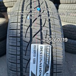 255/60/19 FIRESTONE DESTINATION 109H  🚩Affordable New Tires – Installed Same day🚩