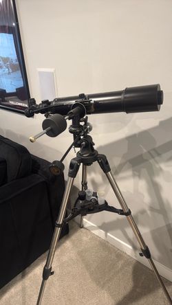 Refractor Telescope with Tripod and Eyepieces