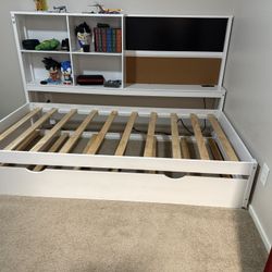 Twin Beds White With USB Connection 