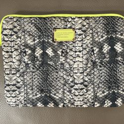 Marc Jacobs Laptop Bag Snake Print, Gray and Green