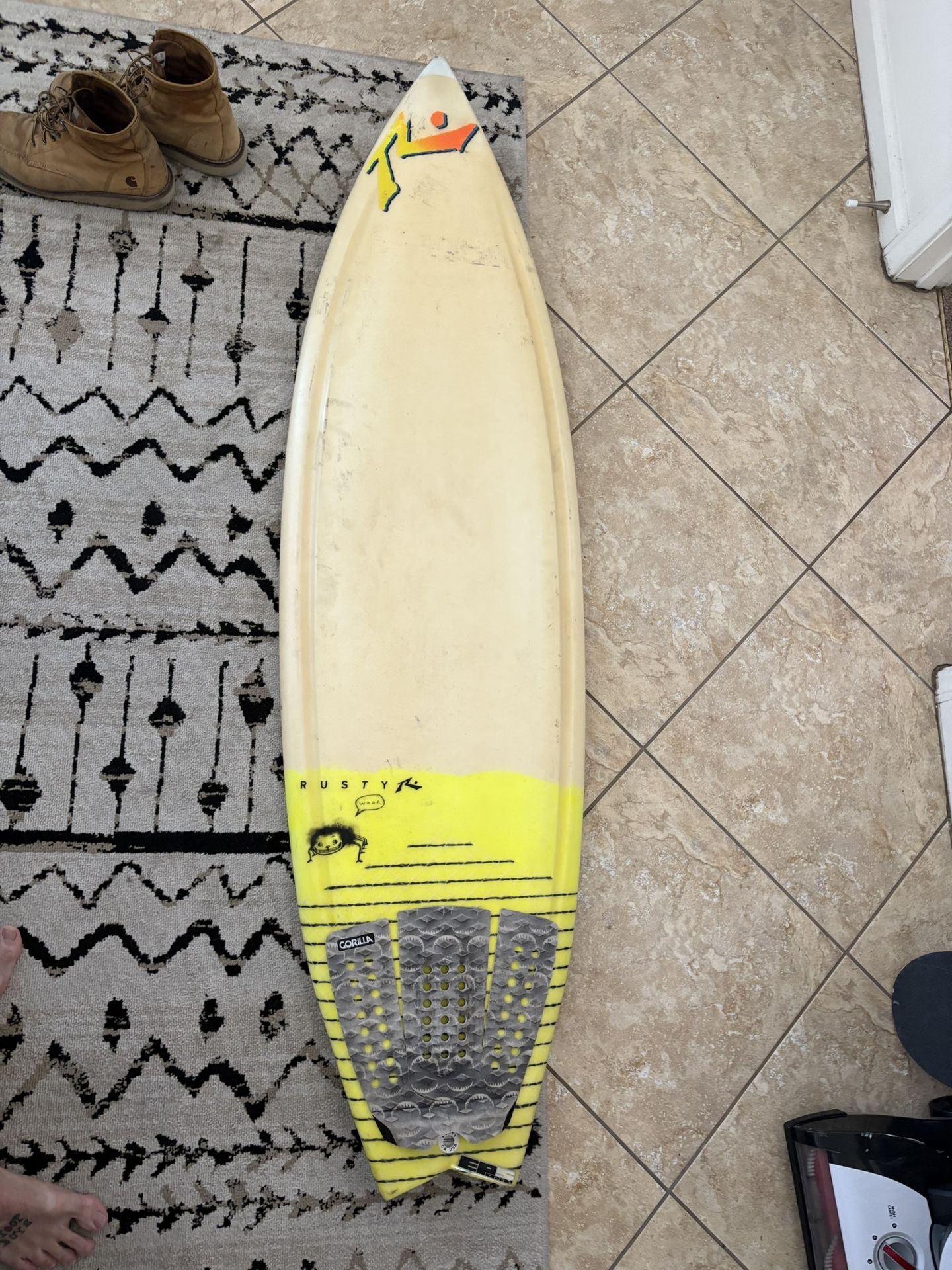 5’9” Rusty Surfboard