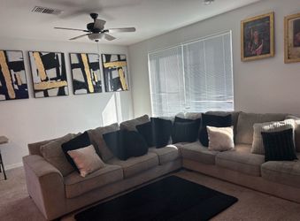 LARGE 4 PIECE ASHLEYS FURNITURE SECTIONAL