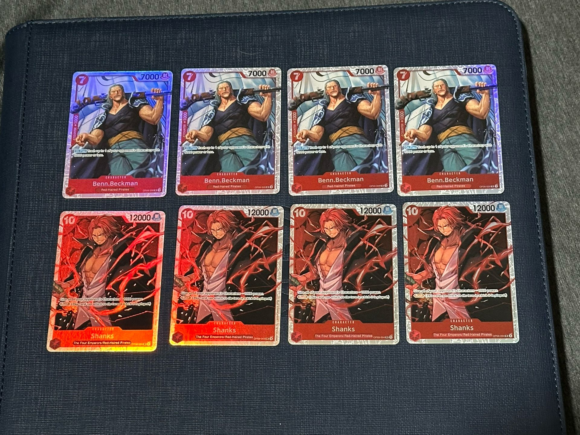 One Piece TCG / Cards - Shanks + Benn Beckman SR OP09