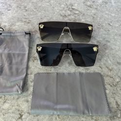 Brand New - Oversized Square Sunglasses – Vintage Unisex Shades Set of 2