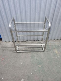 Two-Tier Stainless Steel Utility Rack