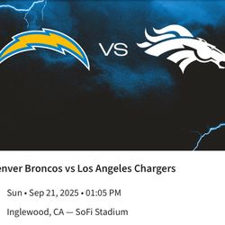 Chargers VS Broncos 9/21
