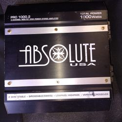 Absolute 1000watt Amp