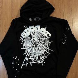 Spider Hoodie Black & White