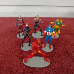 6 Disney Marvel Avengers 3.5-Inch PVC Figures