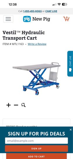 Lift cart 1000lbs