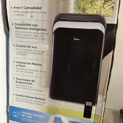 MIDEA 4 In 1 air Conditioner That Is Portable With Remote. BRAND NEW IN BOX NEVER USED