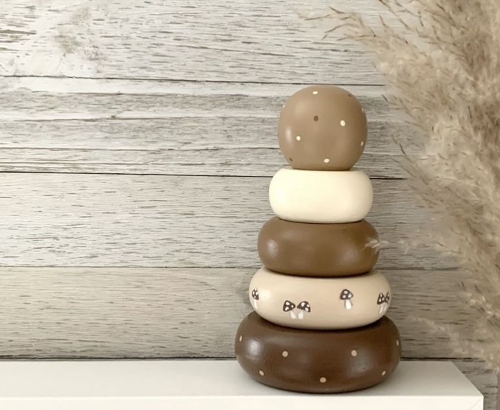Wooden Stacking Ring Toy // Montessori // Educational
