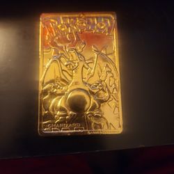 Gold Charizard 24 Karat Gold Card 