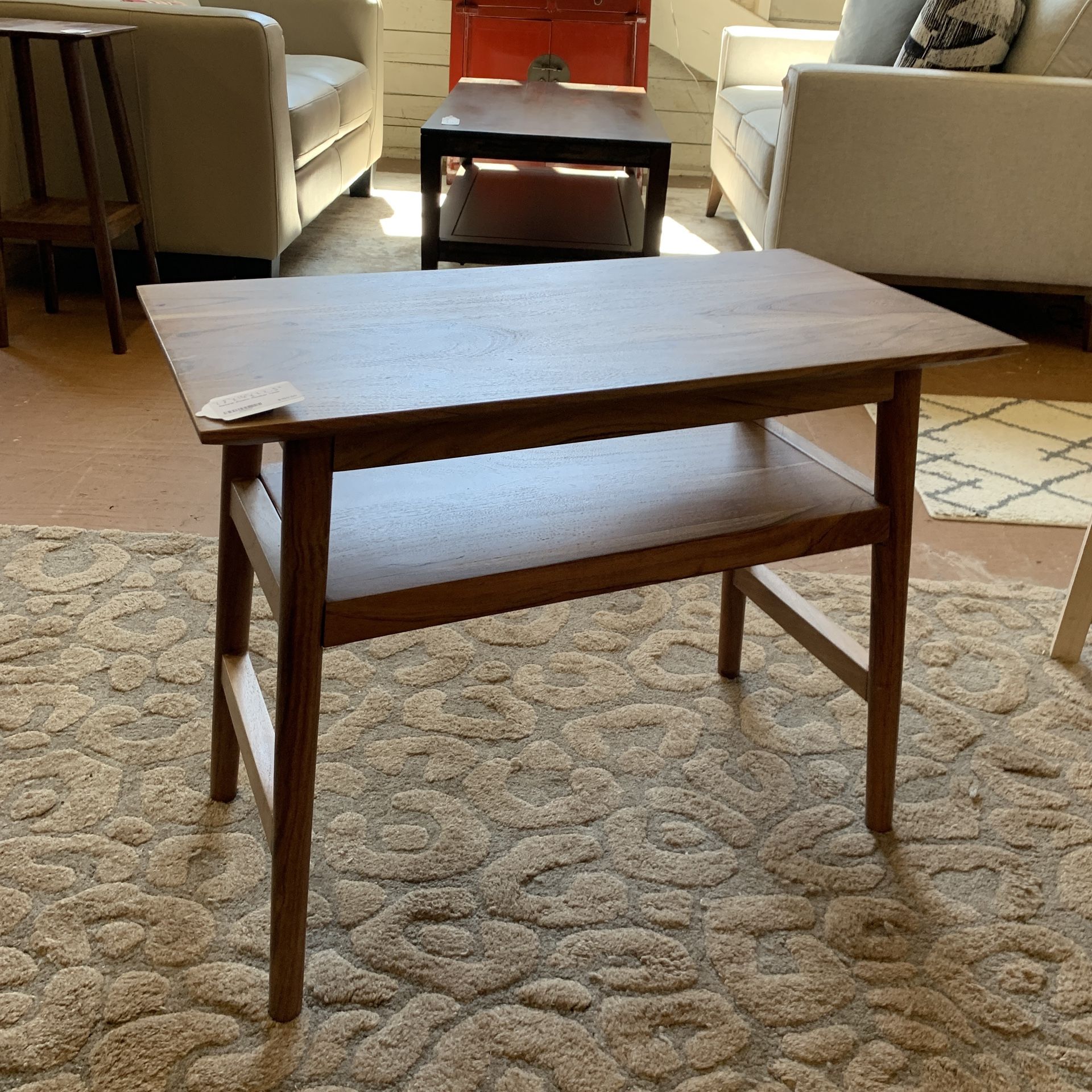 Natural Acacia Recliner Table