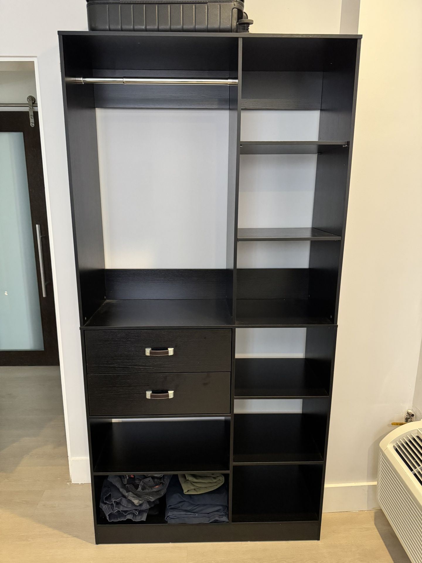 Freestanding Wardrobe Organizer W/drawers
