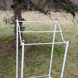 Vintage Metal Towel Blanket Rack