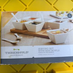 Serving Set With Mini Bowls. Brand New In Box. 