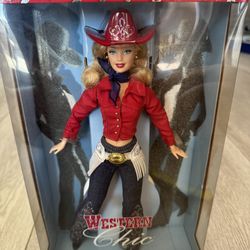 NEW Barbie Western Chic Doll Collector's Edition Cowgirl Country 2001 Mattel 55487