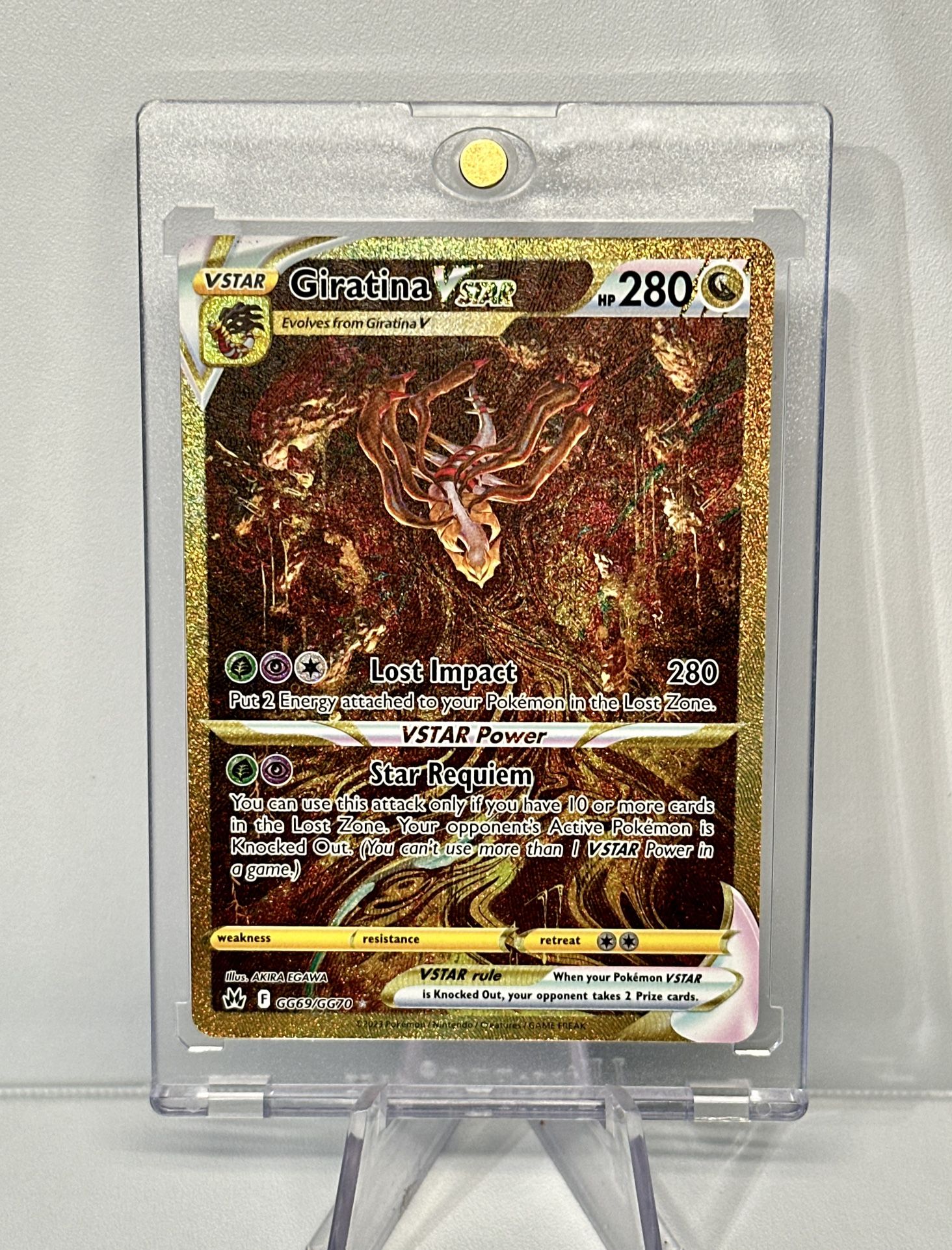 Giratina V Star GG69/GG70 Pokemon Crown Zenith - Gold Secret Rare Full Art NM/MT
