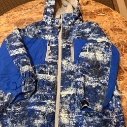 Swiss Tech Boys Zip Front Hooded Coat/ Jacket  - Size 8  