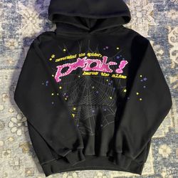 Pink and black pink spider hoodie #spider pink hoodie