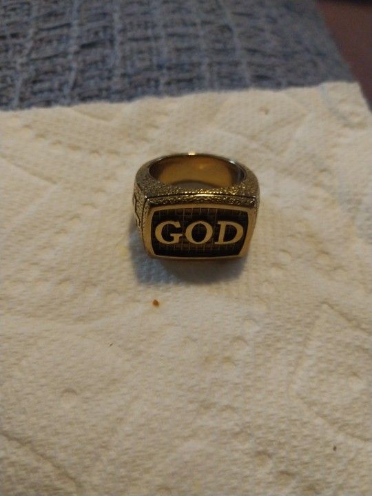 Stainless Steel Mens Ring Size 11