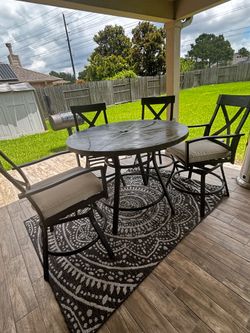 High top table and chairs