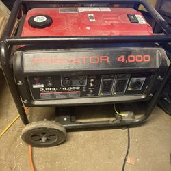 Predator 4000 Generator – As-Is, Ran When Stored