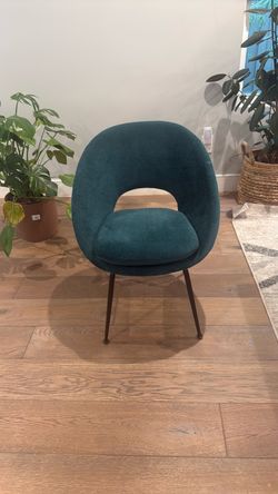Set of 8 West Elm Teal Upholstered Chairs | $1,000 OBO