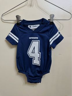 Dallas Cowboys #4 Prescott Baby Onesie Size 6 Month