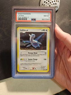 Latios Pop Series 7 Holo PSA 8