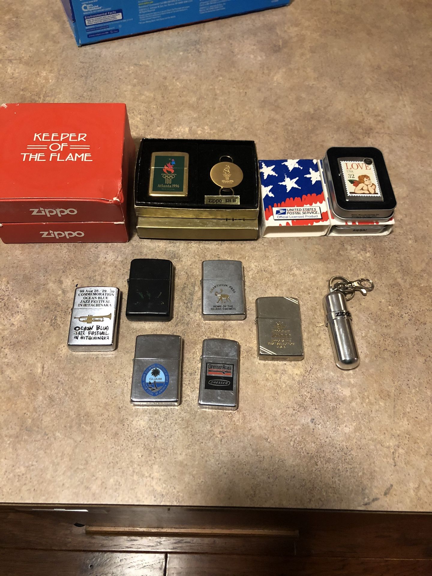Collection of Zippos
