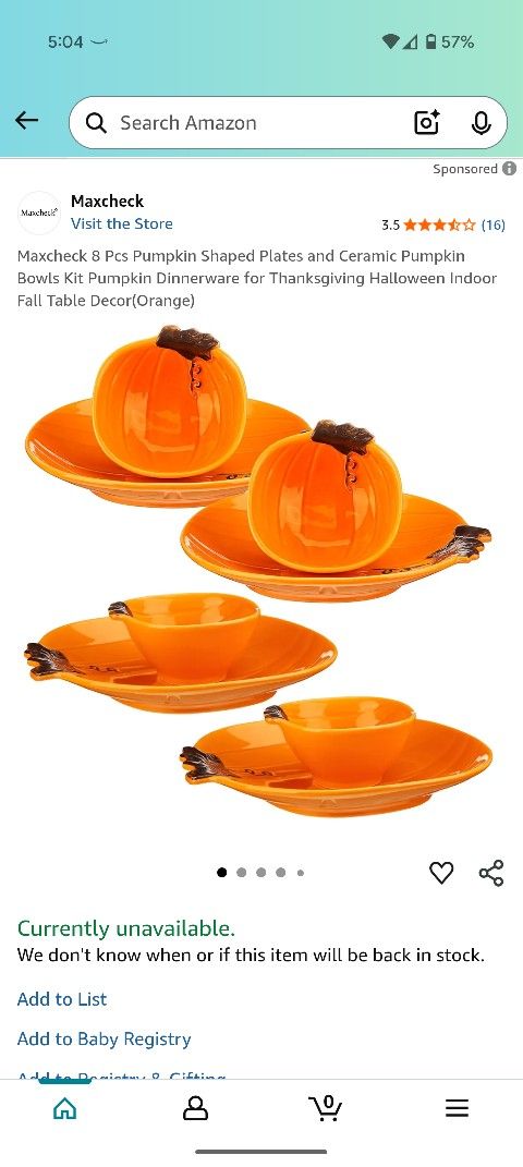 Pumpkin Dinnerware