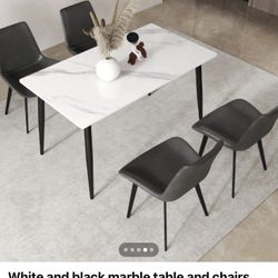 Sintered Stone Dining Table And Chairs 