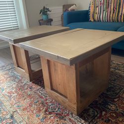 Two Wooden Side Tables