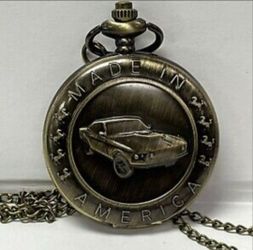 Mustang belt buckle/pocket watch or seat belt or shoulder pads $35 each SHIPPING AVAILABLE