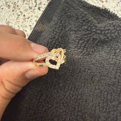 14k Gold heart ring