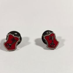 LOT OF 2 BECKS BEER SMALL METAL LOGO PINS BADGES