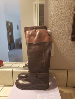 Mark Fisher brown boots size 5 in half good condition