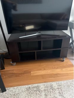 Crate & Barrel Brown Media Center