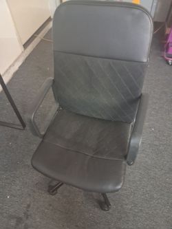 Leather desk chair