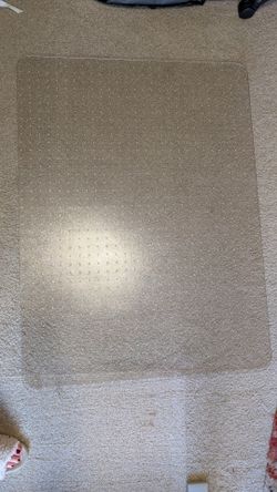 Heavy Duty Rigid Chair Mat for Carpet 35" x 47" – Thick Hard Plastic