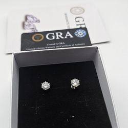 VVS1 Moissanite Stud Earrings | Diamond Look | 925 Sterling Silver | Iced Out | Men’s & Women’s  moissanite stud earrings • vvs1 moissanite earrings 