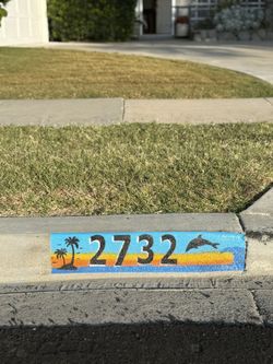 Curb Numbers , Sunset Design, Dodgers Etc 